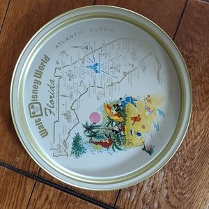Vintage Walt Disney World Tin/Metal Plate